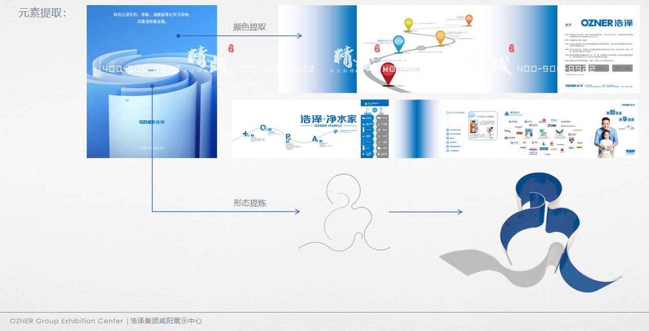 咸陽浩澤集團企業展廳設計效果圖 咸陽浩澤集團企業展廳設計效果圖