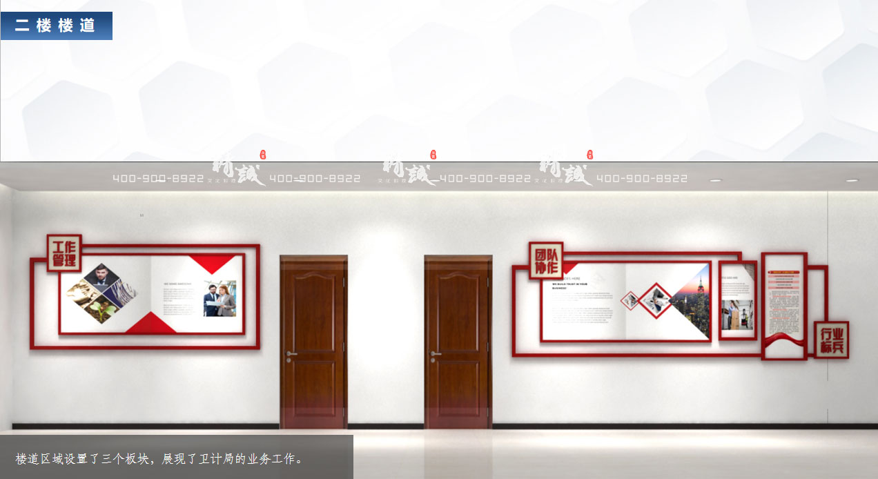 安康利平縣衛計局機關文化展廳設計方案