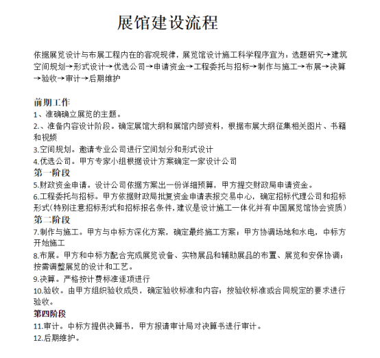 打造一個展館展廳的幾大流程 打造一個展館展廳的幾大流程