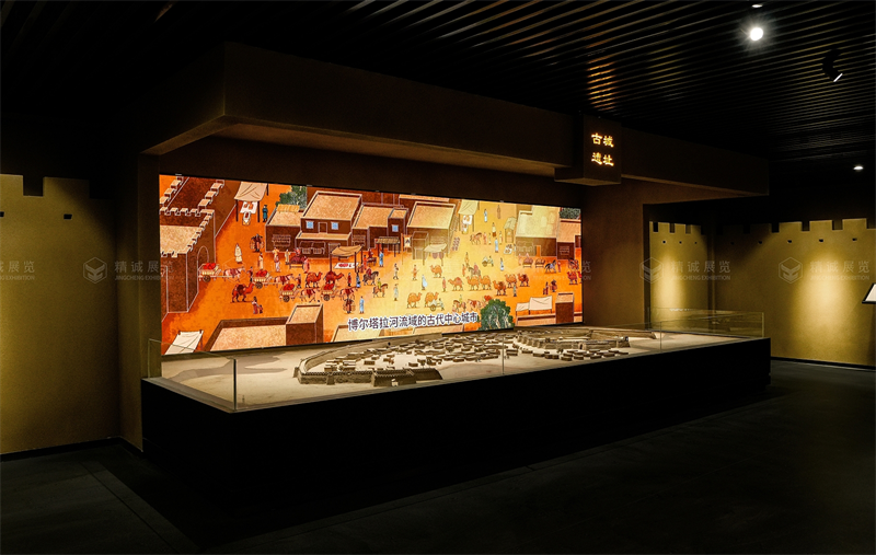 遺址文物展館設計施工丨新疆達勒特古城遺址文物陳列館